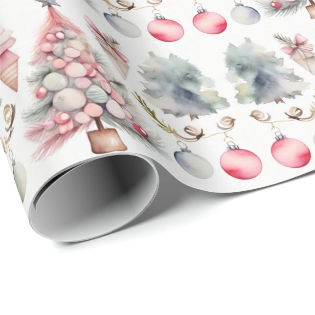   Christmas Tree Wrapping Pape Wrapping Paper (Roll Corner)