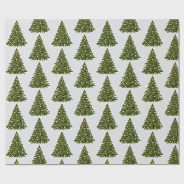 Christmas Tree Wrapping Paper (Flat)
