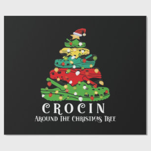 Christmas tree wrapping paper