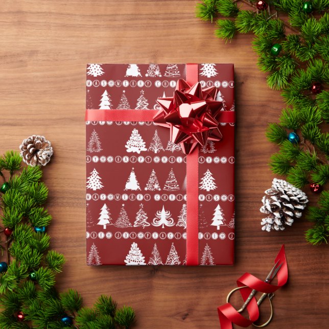 Christmas Tree Wrapping Paper (Holiday Gift)