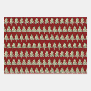 Christmas tree wrapping paper 