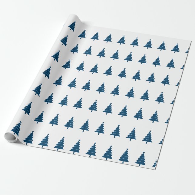Christmas Tree Wrapping Paper (Unrolled)