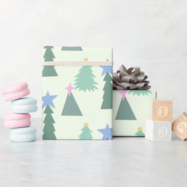 Christmas tree wrapping paper (Baby Shower)