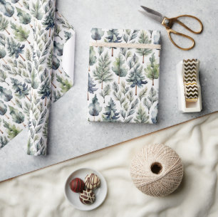 Christmas tree wrapping paper