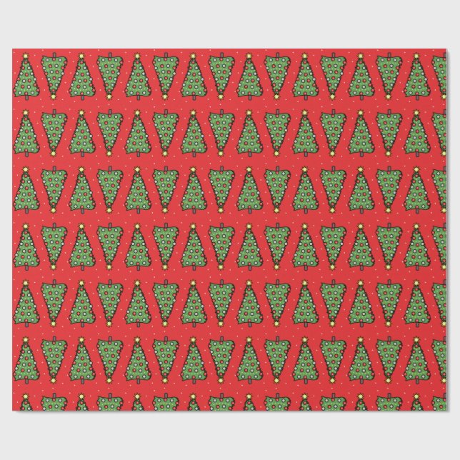 Christmas Tree Wrapping Paper (Flat)