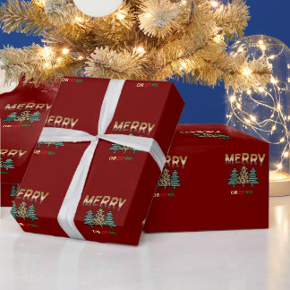  Christmas  Tree Wrapping Paper