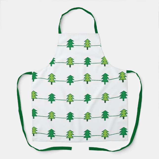 Christmas Tree Xmas Apron (Front)