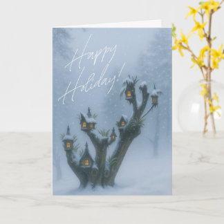 Christmas Treehouse Greeting Card