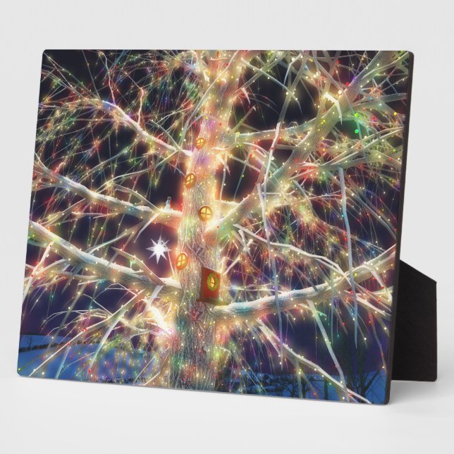 Christmas Treehouse Plaque (Side)