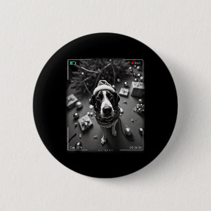 Christmas Treeing Walker Coonhound Caught On Camer 6 Cm Round Badge