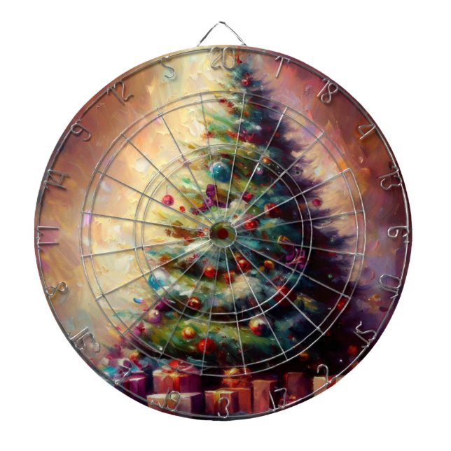 Christmas Trees (3) Dartboard (Front)