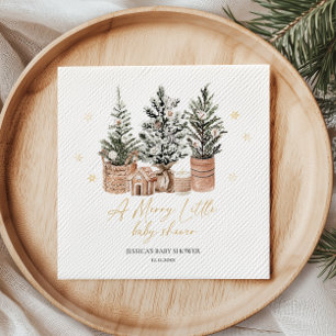 Christmas Trees A Merry Little Baby Shower Napkin