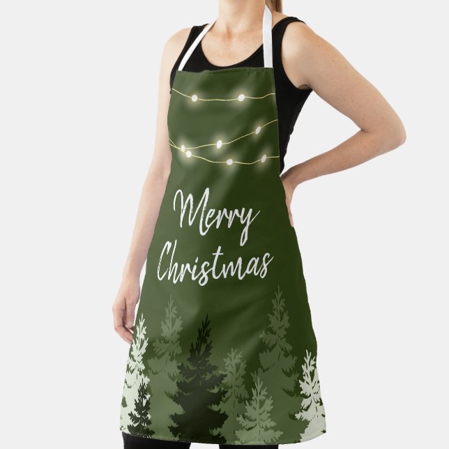 Christmas Trees and Lights Apron (Insitu)