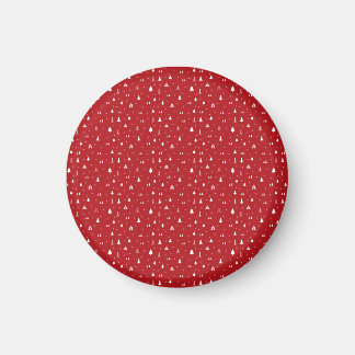 Christmas Trees and Snowflakes Magnet