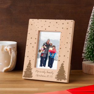 Christmas Trees and Starlight 6x4 Etched Frames