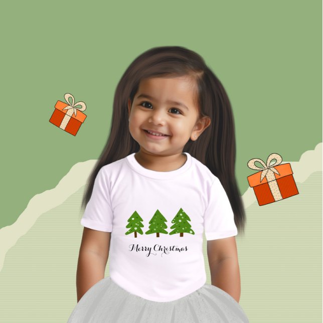 Christmas trees baby T-Shirt (Creator Uploaded)