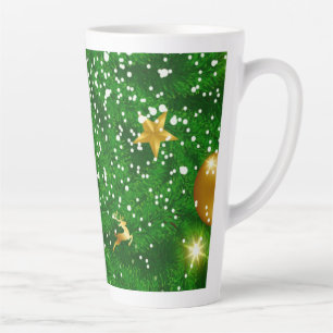 Christmas Trees Background Design-67181 Latte Mug