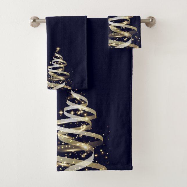 Christmas Trees Bath Towel Set (Insitu)