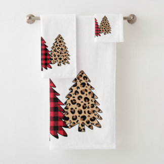 Christmas trees Bathroom towel Set
