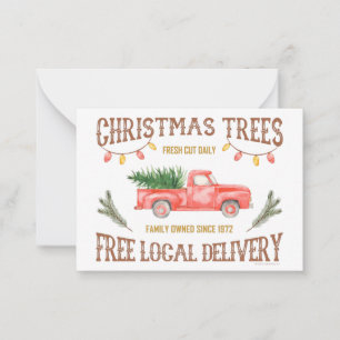CHRISTMAS TREES CARD