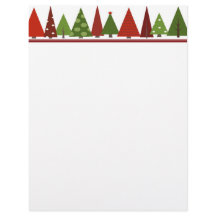 Christmas Trees Christmas Letter Paper