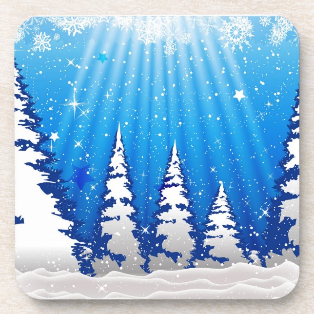 Christmas Trees Coaster (Front)