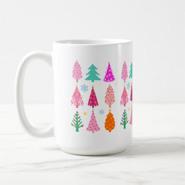Christmas trees  coffee mug (Left)