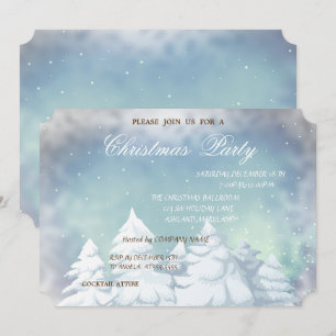 Christmas Trees, Corporate Christmas Party Invitation