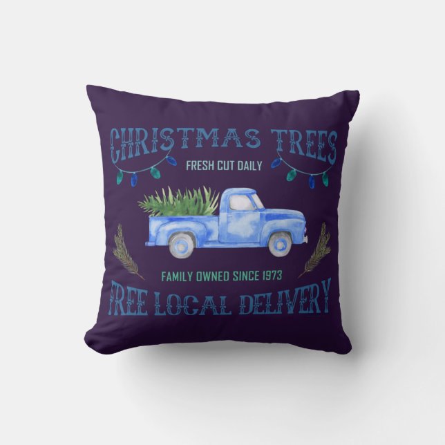 CHRISTMAS TREES CUSHION (Front)