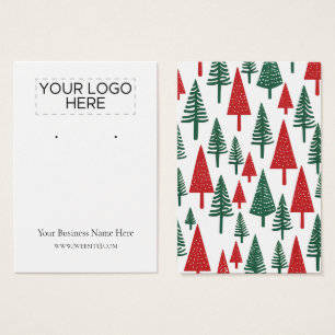 Christmas Trees Earring Display Card