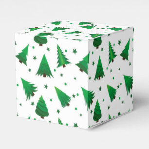 Christmas Trees Favour Box