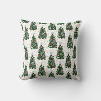Christmas trees-Festive holiday Cushion