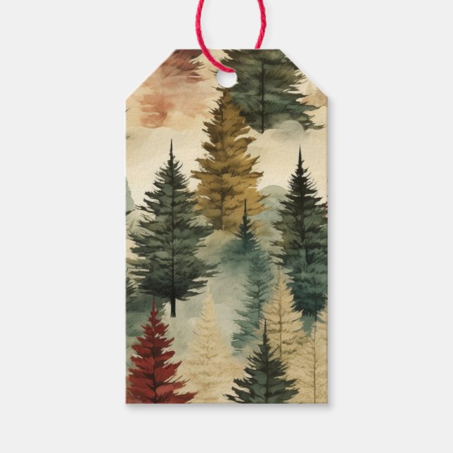 Christmas Trees Gift Tags (Front)