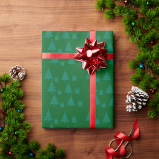 Christmas Trees & Gifts Wrapping Paper