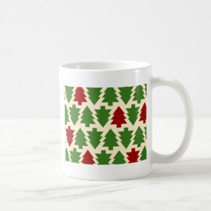Christmas Trees Holiday Pattern Coffee Mug
