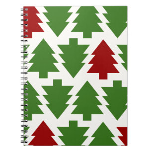 Christmas Trees Holiday Pattern Notebook