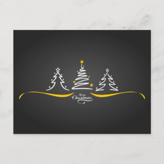 Christmas Trees Holiday Postcard