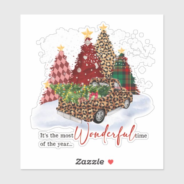 Christmas Trees Holiday Season Retro (Sheet)