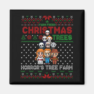 Christmas Trees Horrors Tree Farm, Scary Character Magnet