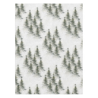 Christmas trees in the Woods Tablecloth