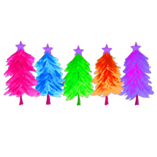 Christmas Trees in Vivid colours Sweatshirt