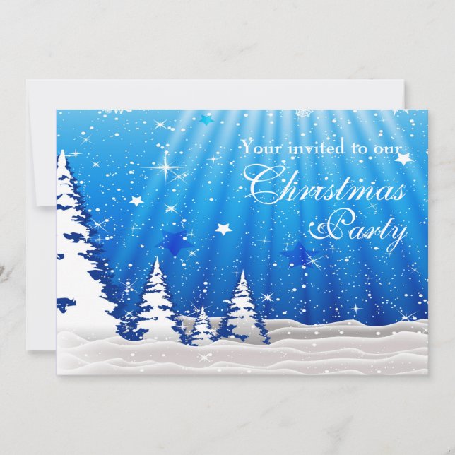 Christmas Trees Invitation (Front)