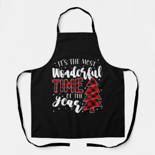 Christmas Trees It's the Most Wonderful Time of th Apron