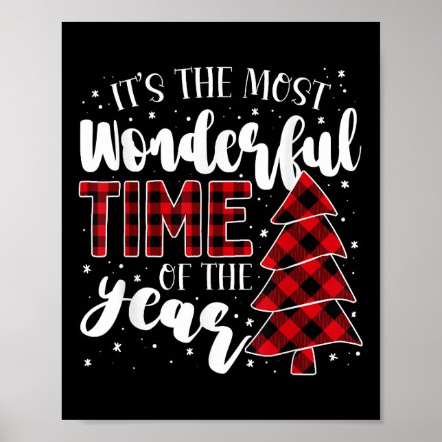 Christmas Trees It's the Most Wonderful Time of th Poster (Front)