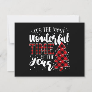 Christmas Trees It's the Most Wonderful Time of th RSVP Card