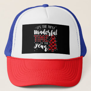 Christmas Trees It's the Most Wonderful Time of th Trucker Hat
