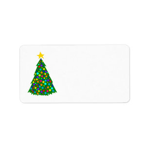Christmas Trees Label