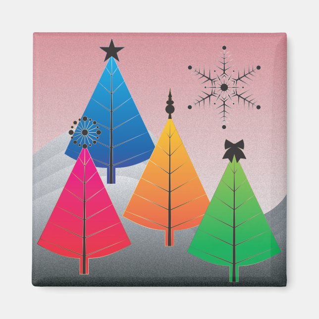 Christmas Trees Magnet (Front)