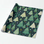 Christmas Trees Modern Sage Green Pattern Gift Wrapping Paper<br><div class="desc">Celebrate the holiday season with our Christmas Trees Modern Sage Green Pattern Gift Wrapping, a stylish and festive way to make your gifts truly special. This unique gift wrap features a contemporary design adorned with Christmas trees in a modern sage green colour palette. The minimalist and sophisticated pattern adds a...</div>