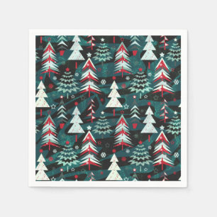 Christmas trees. napkin